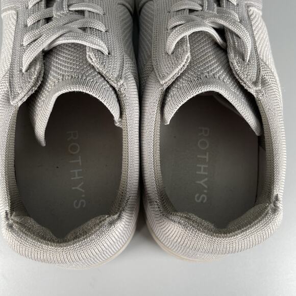 Rothy's The RS01 Men’s Size 12 Gray Knit Low Top Casual Comfort Sneakers Shoes - Picture 8 of 9